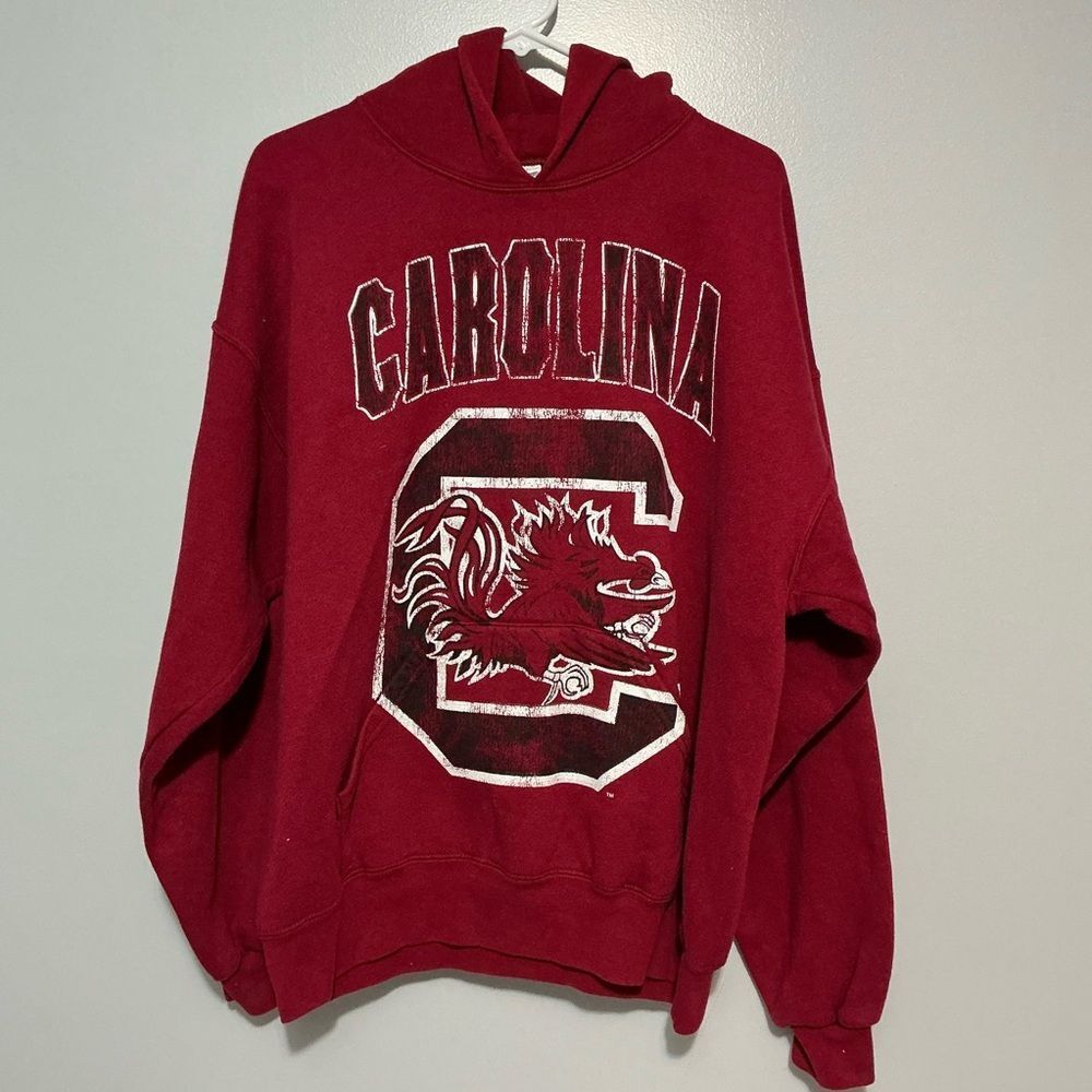 Soffe South Carolina Gamecocks garnet vintage Hoodie size L